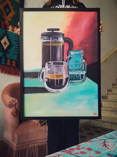 Coffee pot von Perrine Gimenez, Malerei kaufen auf Singulart