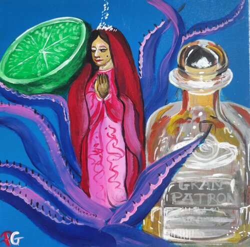 La Virgen del tequila von Perrine Gimenez, Malerei kaufen auf Singulart