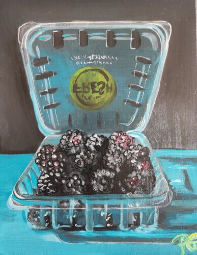 Boîte de mûres von Perrine Gimenez, Malerei kaufen auf Singulart