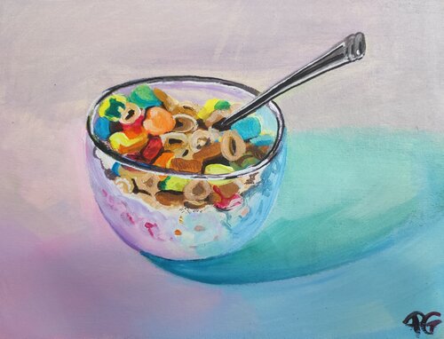 Rainbow cereals von Perrine Gimenez, Malerei kaufen auf Singulart