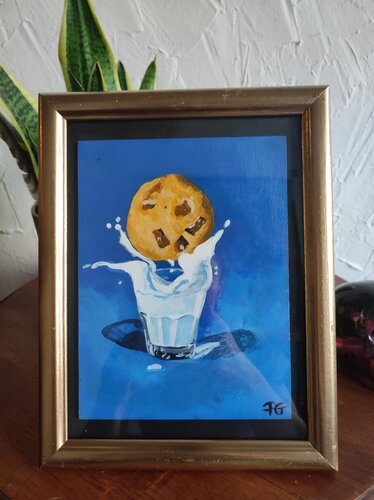Cookie and milk van Perrine Gimenez, Schilderij te koop op Singulart