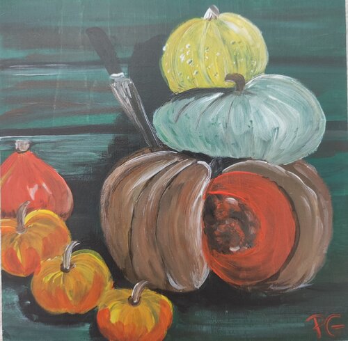 Courges Party van Perrine Gimenez, Schilderij te koop op Singulart