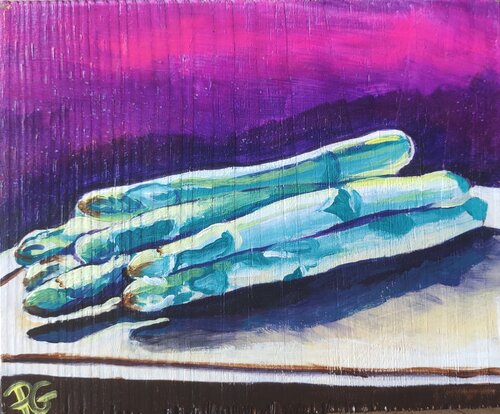 Asperges boréales di Perrine Gimenez, Pittura in vendita su Singulart