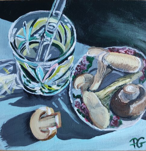 Mushrooms von Perrine Gimenez, Malerei kaufen auf Singulart