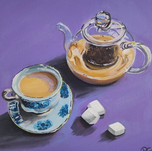 Tea Time von Perrine Gimenez, Malerei kaufen auf Singulart