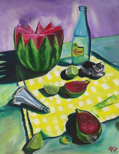 Watermelon and co von Perrine Gimenez, Malerei kaufen auf Singulart