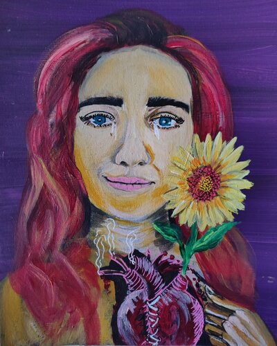 Autoportrait von Perrine Gimenez, Malerei kaufen auf Singulart