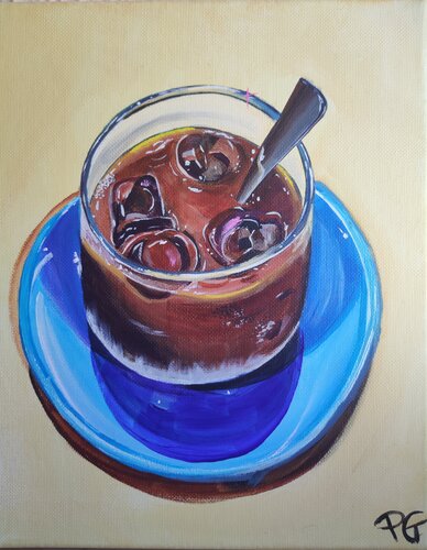 Café frappé von Perrine Gimenez, Malerei kaufen auf Singulart