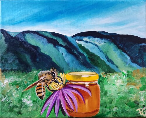 Abeille de l'Espinouse von Perrine Gimenez, Malerei kaufen auf Singulart
