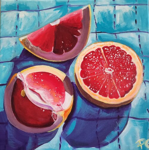 Grapefruit von Perrine Gimenez, Malerei kaufen auf Singulart