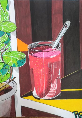 Spring beverage van Perrine Gimenez, Schilderij te koop op Singulart