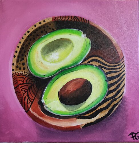 Avocado bowl di Perrine Gimenez, Pittura in vendita su Singulart