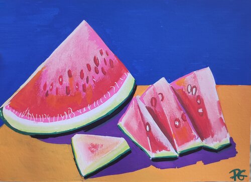 Pastèque 🍉 von Perrine Gimenez, Malerei kaufen auf Singulart