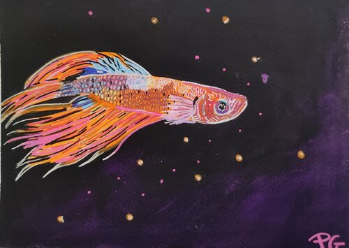 Bitta fish by Perrine Gimenez, Painting for Sale on Singulart