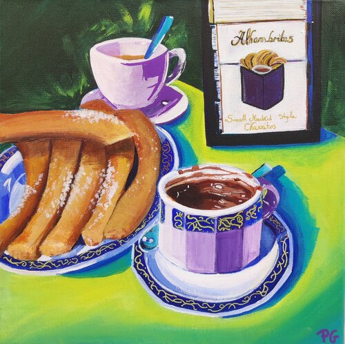 Los churros son de Madrid de Perrine Gimenez, Pintura a la venta en Singulart