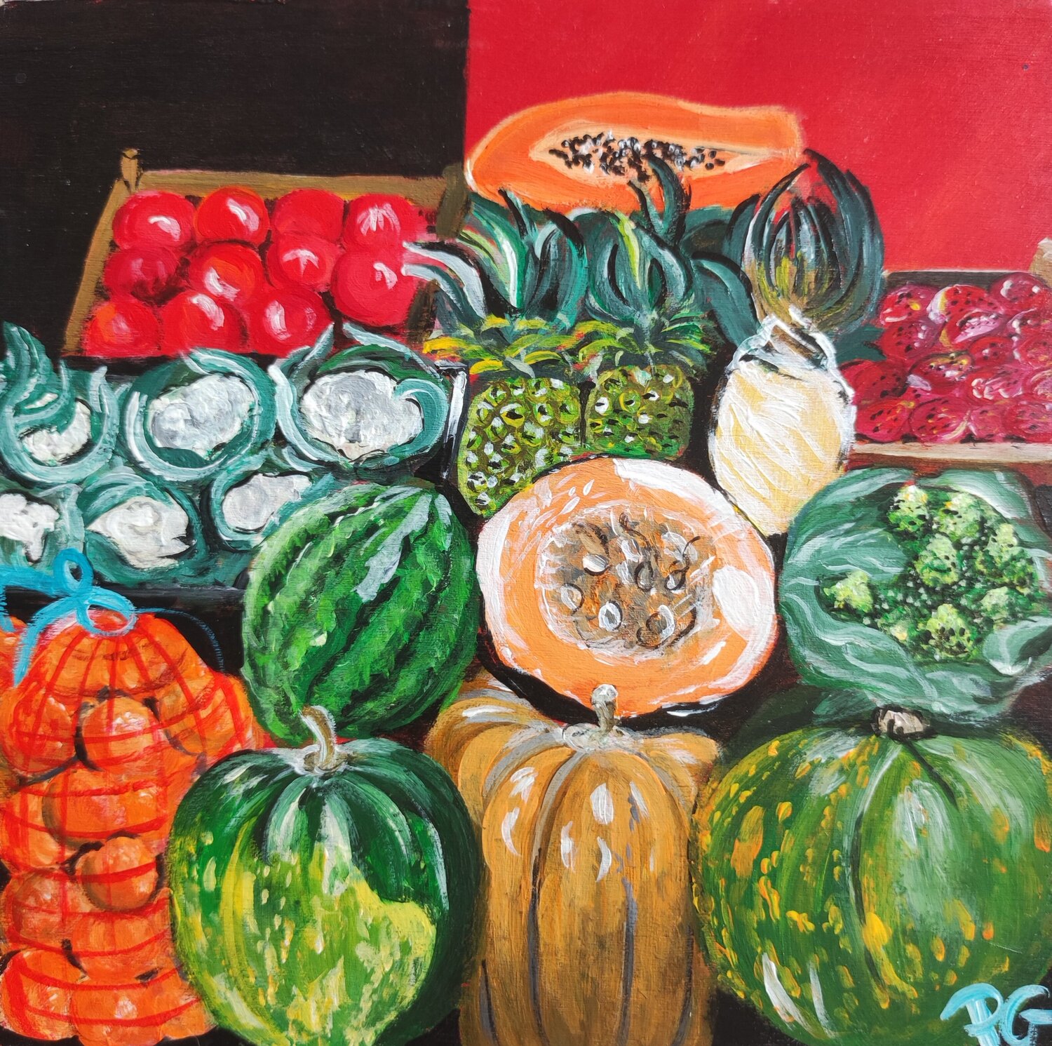 Una frutería en Granada Perrine Gimenez