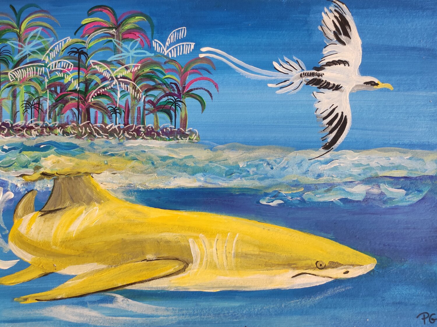 Lemon shark and Paille en queue 🇷🇪 Perrine Gimenez