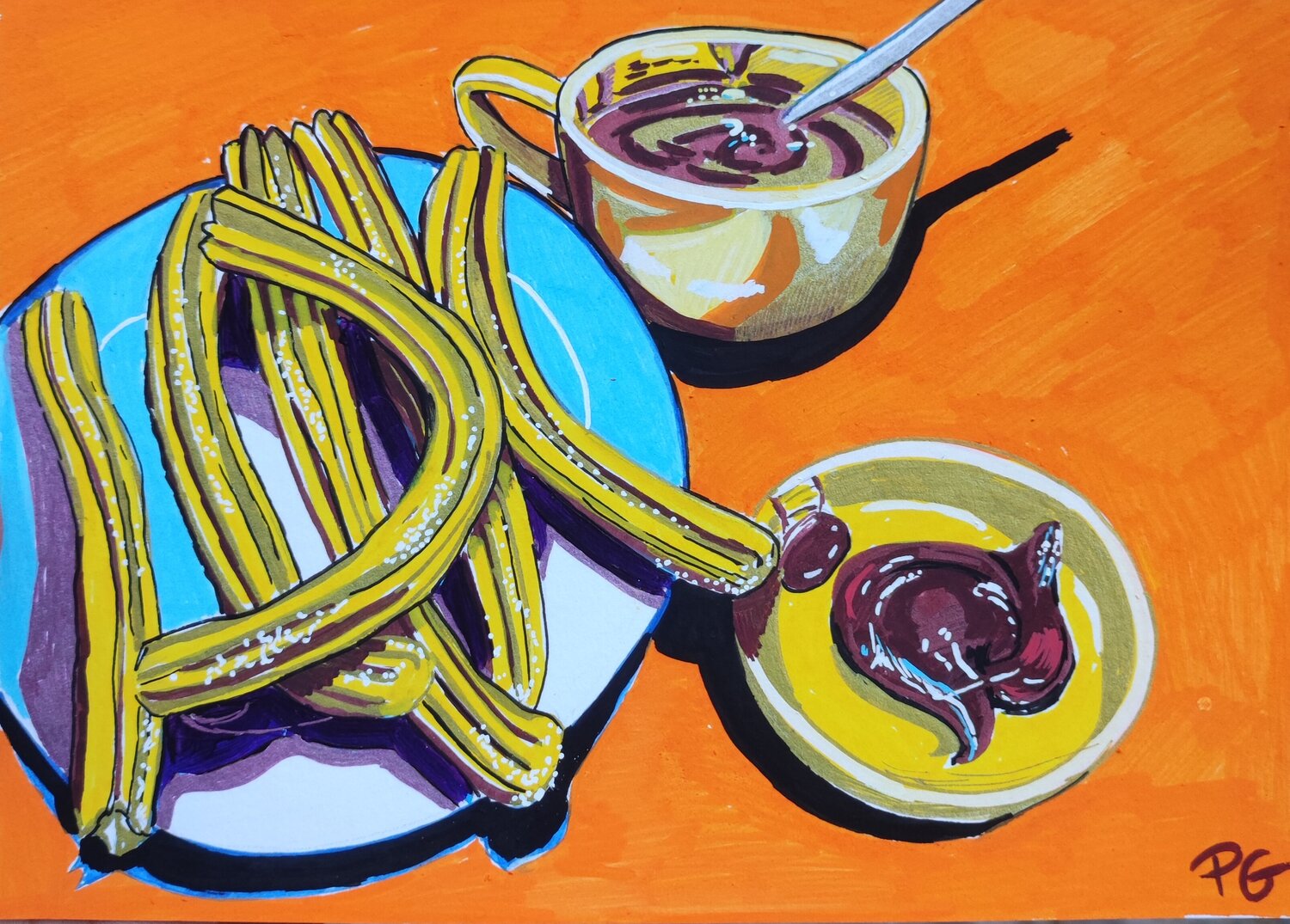 Chocolate y churros Perrine Gimenez