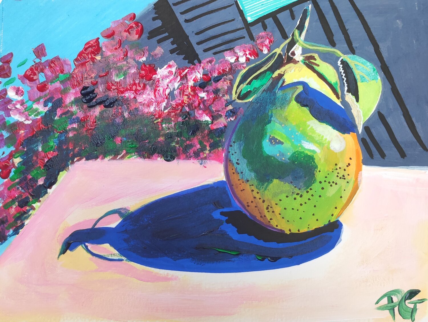 Pear Perrine Gimenez Original painting for sale
