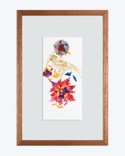 Bird Holding a piece of Heaven de Javeria Khan, Pintura a la venta en Singulart