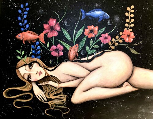 Me contro io by Sara Sgrò, Painting for Sale on Singulart