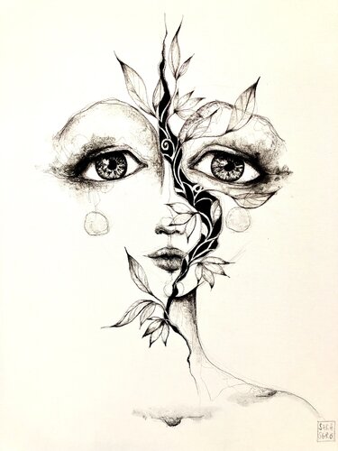 Testa e croce by Sara Sgrò, Drawing for Sale on Singulart
