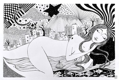 Le città vivibili by Sara Sgrò, Drawing for Sale on Singulart