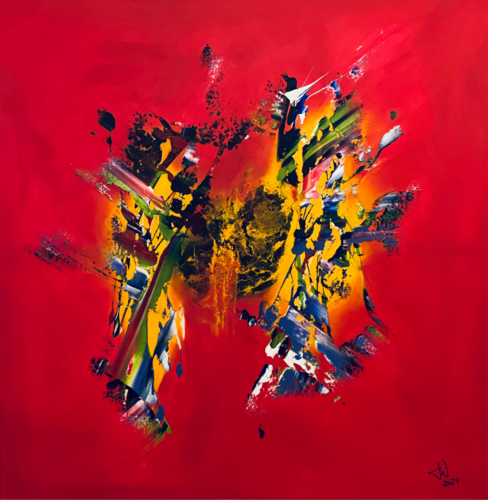 DIÁLOGOS DESGARRADOS di JO WU, Pittura in vendita su Singulart