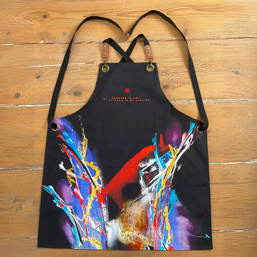 Cooking is Art, my Kitchen is my Atelier van JO WU, Textiel te koop op Singulart