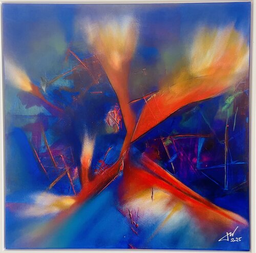 Capítulo VI - El nacimiento del fuego interior (Serie El Abismo Luminoso) by JO WU, 油畫 for Sale on Singulart