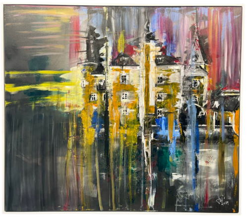 La ultima mirada atrás - El castillo by JO WU, Painting for Sale on Singulart