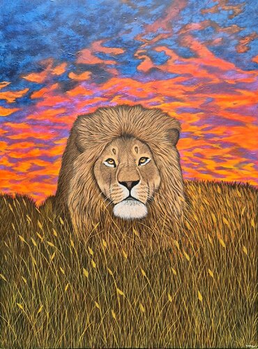 The One True King par Artist Bathmawathy, Peinture en vente sur Singulart