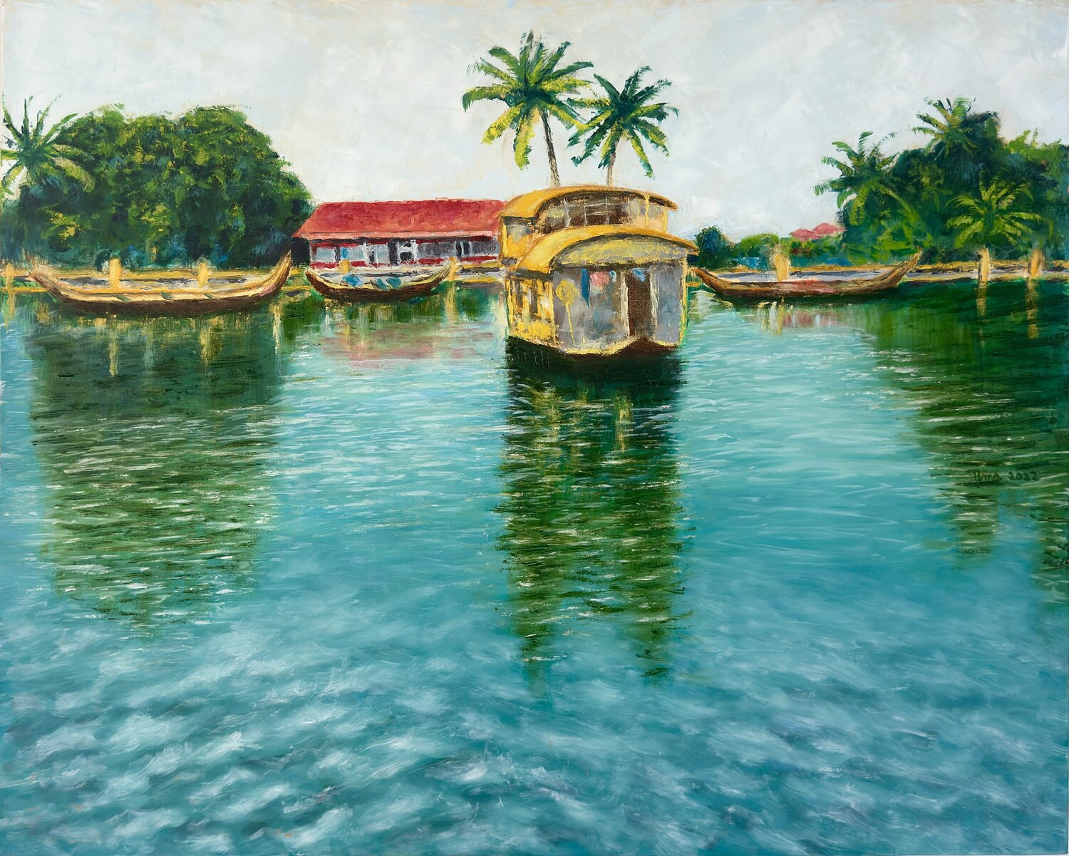 Alleppey backwaters Uma Krishnamoorthy