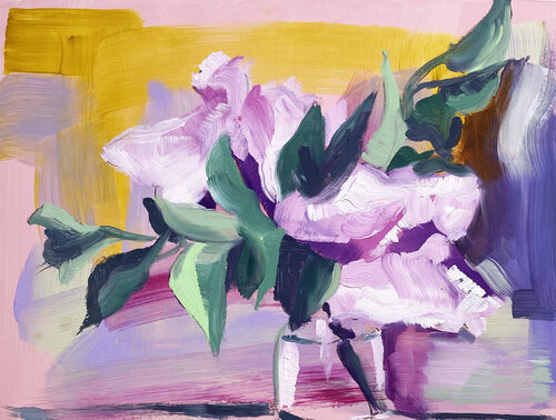 Stimmungen des Flieders: Rosa di Claudia Ditters, Pittura in vendita su Singulart