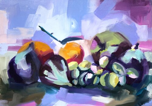 Was vom Sommer übrig bleibt van Claudia Ditters, Schilderij te koop op Singulart