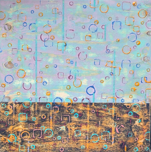 In the Queue by Bart Dluhy, 絵画 for Sale on Singulart