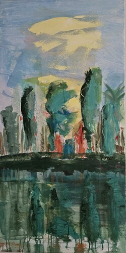 Tropical Mindscapes 2 van Christine Rechnitzer, Schilderij te koop op Singulart