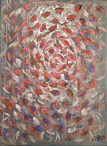 Butterflies Happy Valentine van Christine Rechnitzer, Schilderij te koop op Singulart
