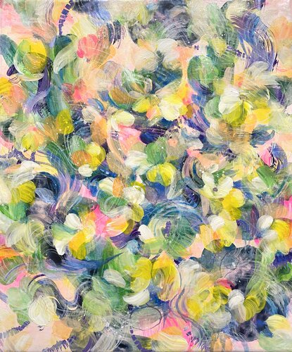 Unfurling Joy by Ayako Bando, Painting for Sale on Singulart