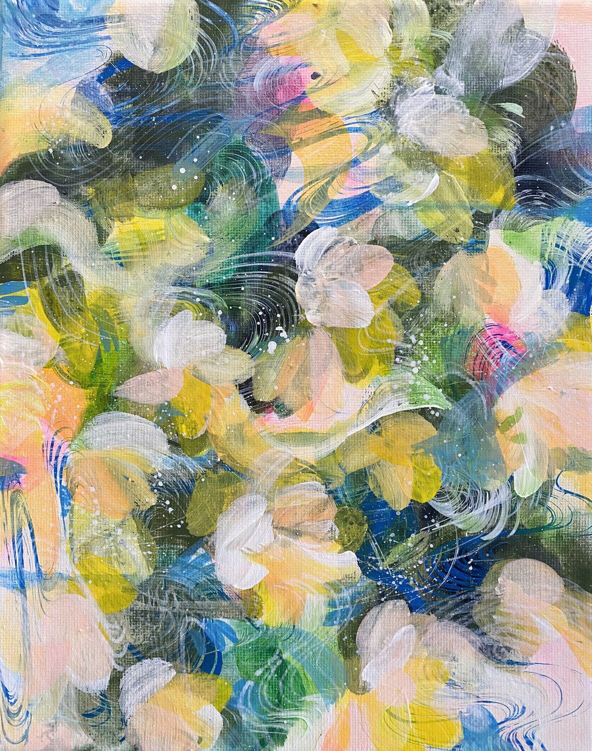 Blooming Through the Tides Ayako Bando Pintura original en venta
