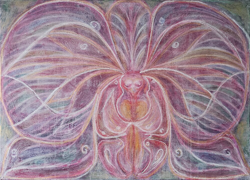 "Cossa vivi in un orchidea" van Melanie Stein, Schilderij te koop op Singulart