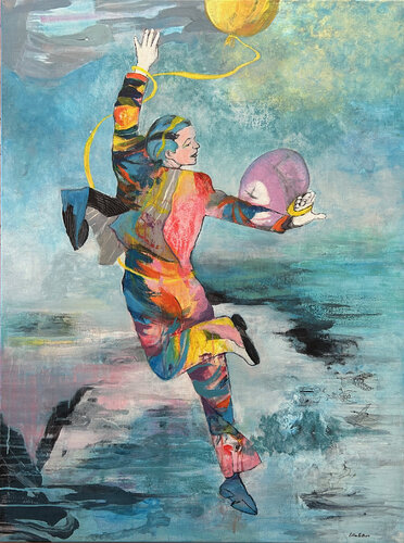 The Jump de Ellen Eikenes, Pintura a la venta en Singulart
