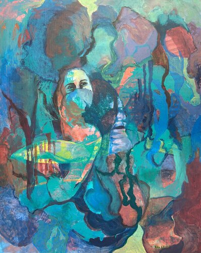 The breath of the forest de Ellen Eikenes, Pintura a la venta en Singulart