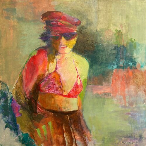 Red for all things sweet by Ellen Eikenes, Painting for Sale on Singulart