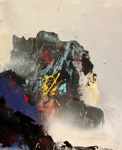 "Par temps clair" acrylique sur toile van robert deschênes, Schilderij te koop op Singulart