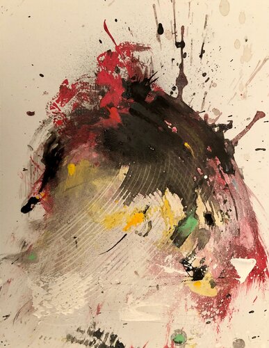 "Sansui #26" 8.5X11 acrylique sur papier photo 2023 $400.00 by robert deschênes, Work on Paper for Sale on Singulart