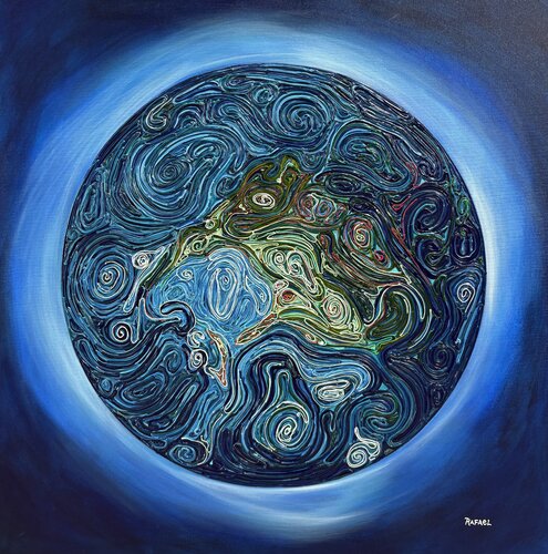 My World de Rafael Hernandez Morales, Pintura a la venta en Singulart