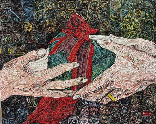 The Gift by Rafael Hernandez Morales, Painting for Sale on Singulart