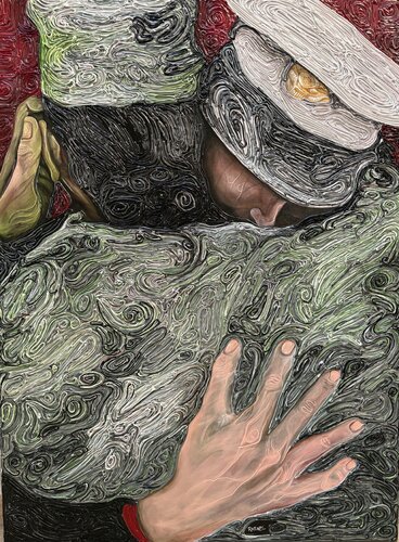 Proud of each other by Rafael Hernandez Morales, Painting for Sale on Singulart