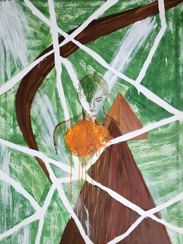 Fractured Strength by Nara Ziyou, Painting for Sale on Singulart